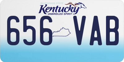 KY license plate 656VAB