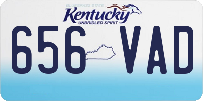 KY license plate 656VAD