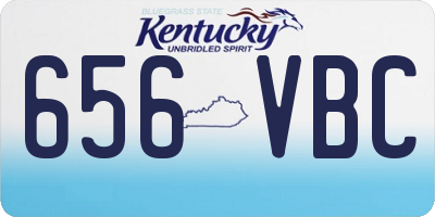 KY license plate 656VBC