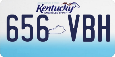 KY license plate 656VBH