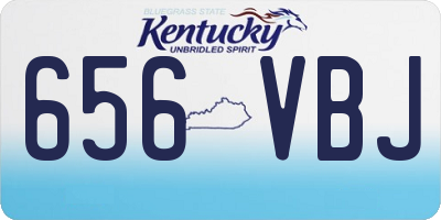 KY license plate 656VBJ