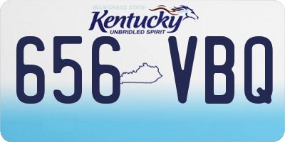 KY license plate 656VBQ
