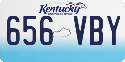 KY license plate 656VBY