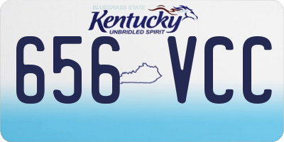 KY license plate 656VCC