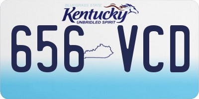KY license plate 656VCD