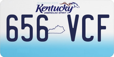 KY license plate 656VCF