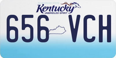KY license plate 656VCH