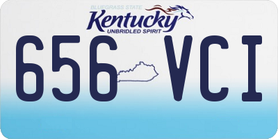 KY license plate 656VCI