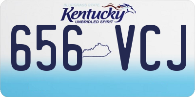 KY license plate 656VCJ