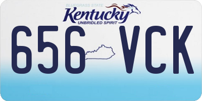 KY license plate 656VCK