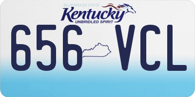 KY license plate 656VCL