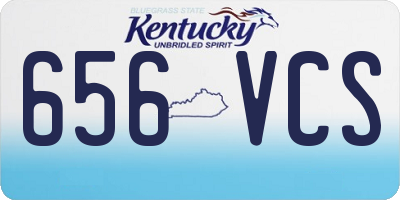 KY license plate 656VCS