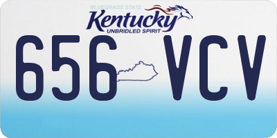 KY license plate 656VCV