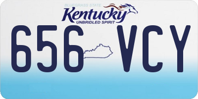 KY license plate 656VCY