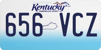 KY license plate 656VCZ