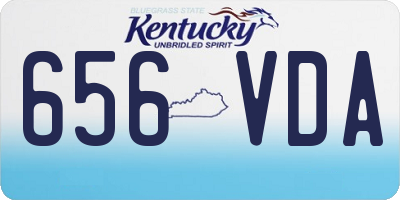 KY license plate 656VDA