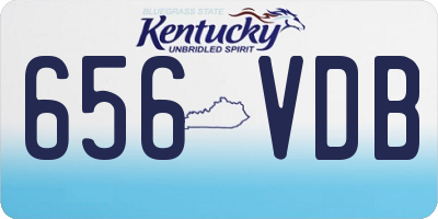 KY license plate 656VDB