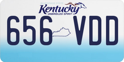 KY license plate 656VDD