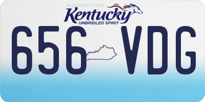 KY license plate 656VDG
