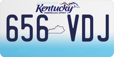 KY license plate 656VDJ