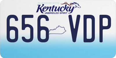 KY license plate 656VDP