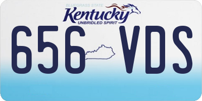 KY license plate 656VDS