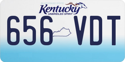 KY license plate 656VDT