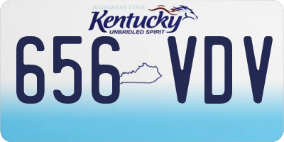 KY license plate 656VDV