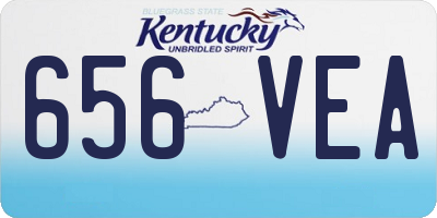 KY license plate 656VEA