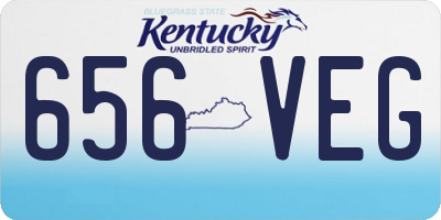 KY license plate 656VEG