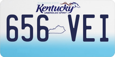 KY license plate 656VEI