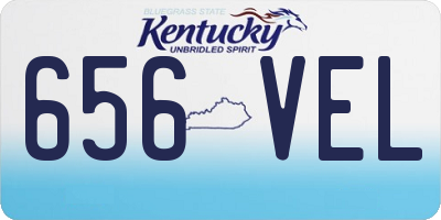 KY license plate 656VEL
