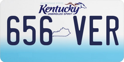KY license plate 656VER