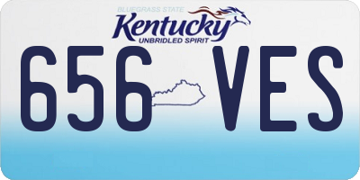 KY license plate 656VES