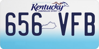 KY license plate 656VFB
