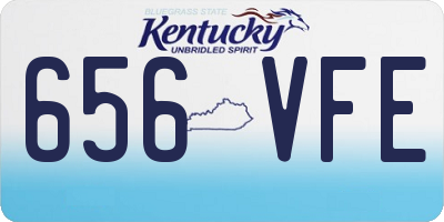 KY license plate 656VFE