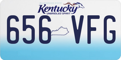 KY license plate 656VFG