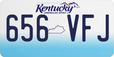 KY license plate 656VFJ