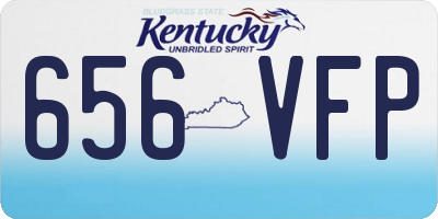 KY license plate 656VFP