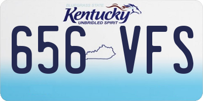 KY license plate 656VFS