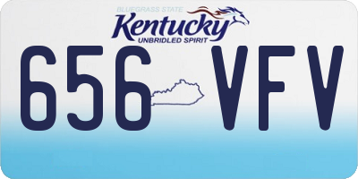 KY license plate 656VFV