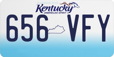 KY license plate 656VFY