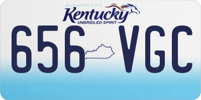 KY license plate 656VGC