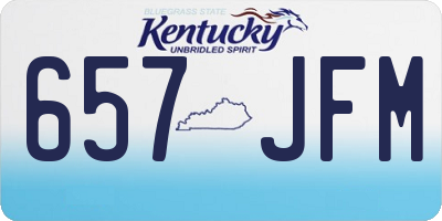 KY license plate 657JFM