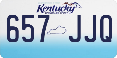 KY license plate 657JJQ