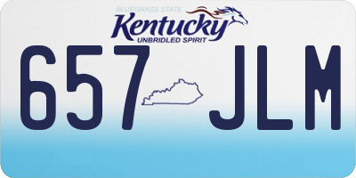 KY license plate 657JLM