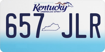 KY license plate 657JLR