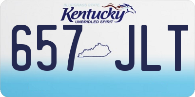 KY license plate 657JLT