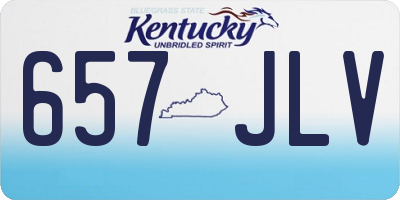 KY license plate 657JLV