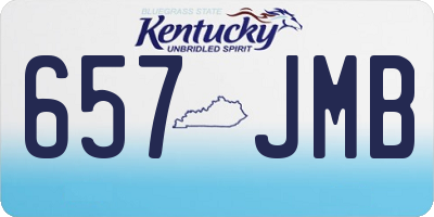 KY license plate 657JMB